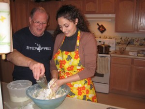 rollmaking making rolls with dad